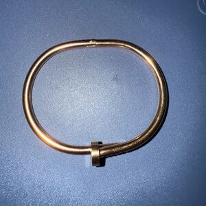 Classic Stainless Steel Nail Bracelet Bangle Trendy Gift Rose Golden Color New